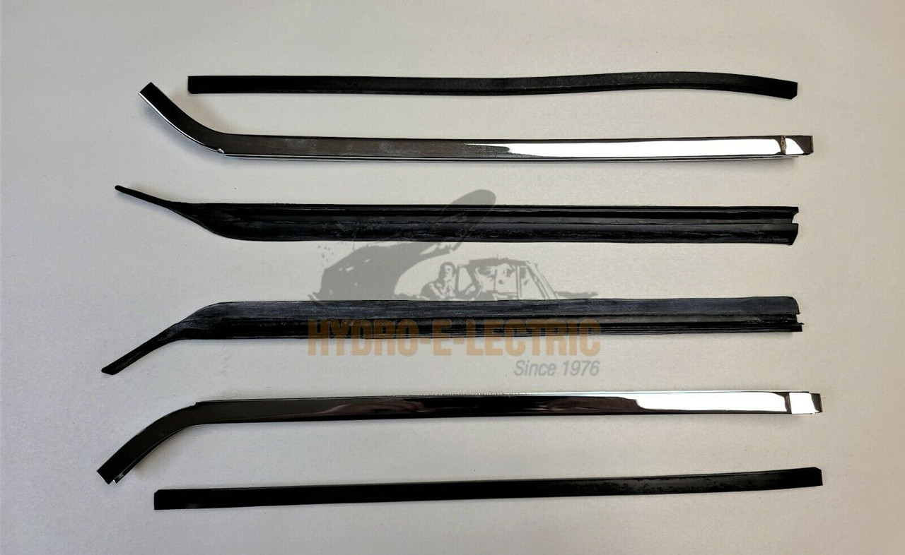 Quarter Window Leading Edge Weather Strip and Chrome Sash, 1967-1969  Camaro, Firebird