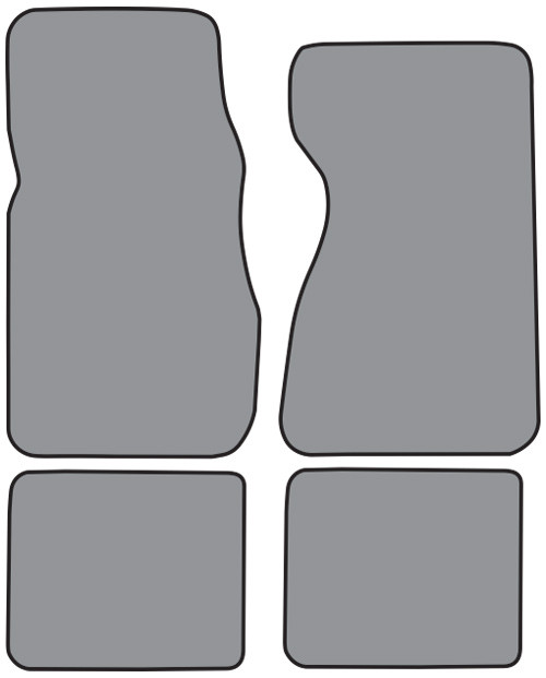 1979-1982 Ford LTD Floor Mat 4pc Cutpile (FO232F, FM18R)