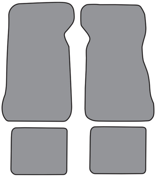 1976-1979 Mercury Cougar Floor Mat 4pc Cutpile (FM217F, FM18R)