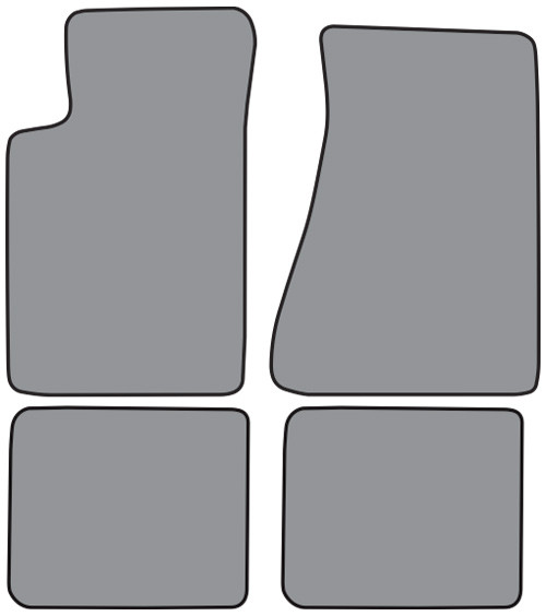 1985-1992 Pontiac Firebird Trans Am Molded Floor Mat 4pc Cutpile (FM04F, FM18R)