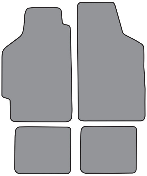 1984-1987 Honda Civic Floor Mat 4pc Cutpile (H542F, FM18R)