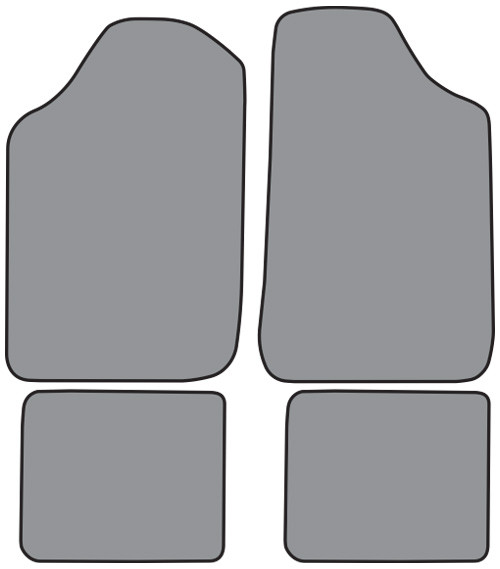 1985-1992 Volkswagen Jetta Floor Mat 4pc Cutpile (FM185F, FM18R)