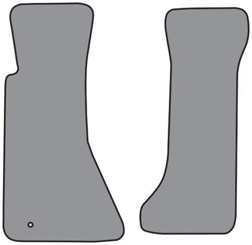 1994-1996 Chevrolet Corvette Floor Mat without Heel Pad 2pc Cutpile (FM77)