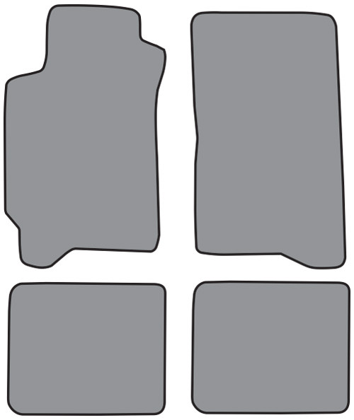 1993-2000 Subaru Impreza Floor Mat 4pc Cutpile (A5340F, FM18R)