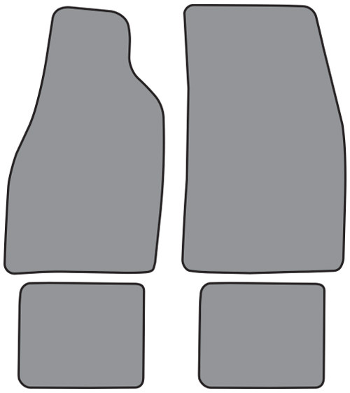 1954-1956 Oldsmobile 88 Floor Mat 4pc Loop (FM180F, FM18R)