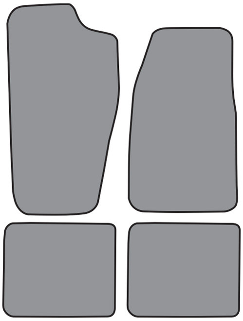 1997-2001 Jeep Cherokee Floor Mat 4pc Cutpile (FM220F, FM18R)