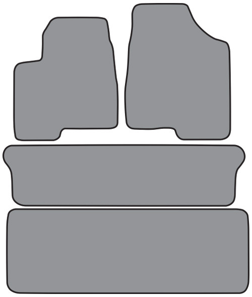 1997-2005 Chevrolet Venture Floor Mat 4pc Cutpile (P37, P37R)