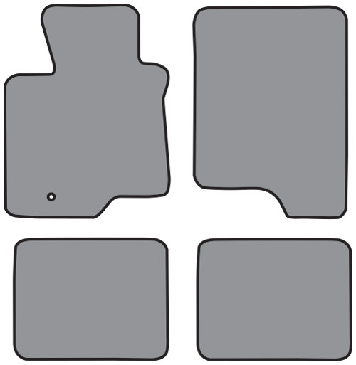 2001-2003 Ford F-150 Crew Cab Floor Mat 4pc Cutpile (P511, P511R)