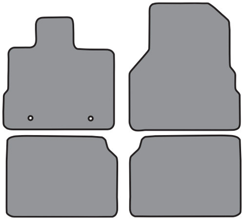 2010-2017 Chevrolet Equinox Floor Mat 4pc Cutpile (FM344, FM344R)