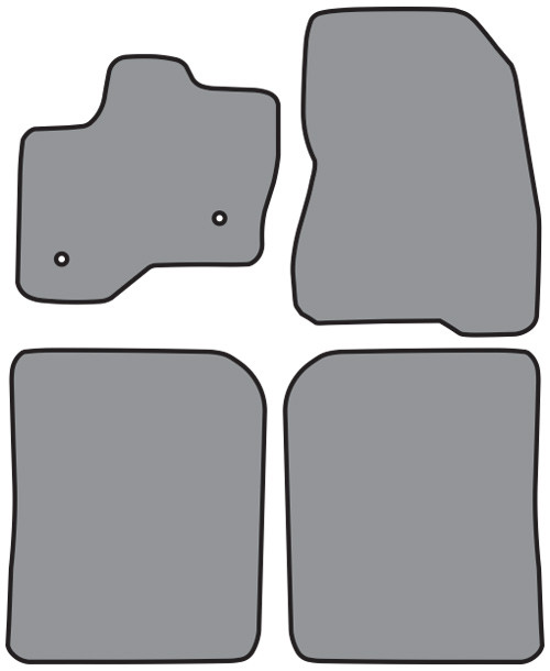 2011-2015 Ford Flex Floor Mat 4pc Cutpile (P529F, P528R)