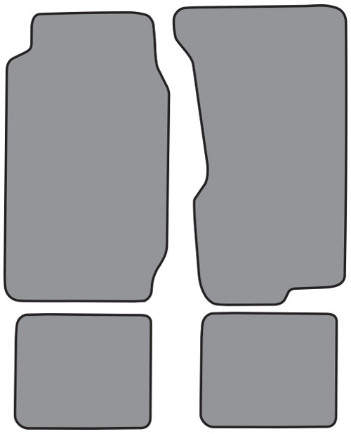 1963-1973 Jeep Wagoneer Floor Mat 4pc Loop (JE313F, FM18R)