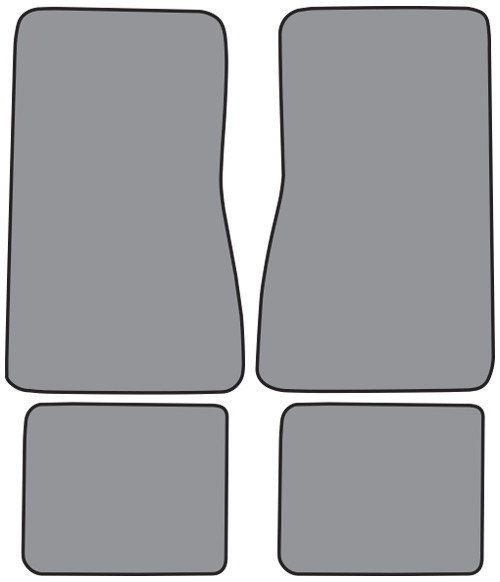 1974-1979 Chevrolet Nova Floor Mat 4pc Cutpile (FM273F, FM18R)