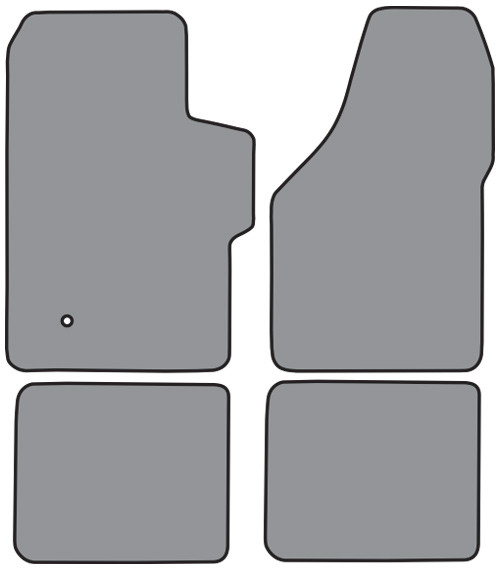 1999-2007 Ford F-450 Super Duty Crew Cab Floor Mat 4pc Cutpile (FM300F, FM18R)