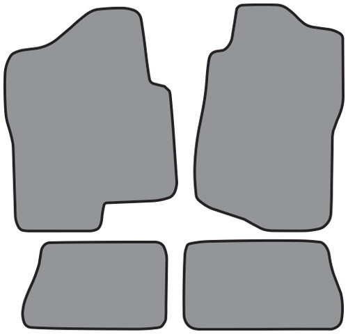 2007-2014 GMC Sierra 2500 HD Crew Cab Floor Mat 4pc Cutpile (FM330, FM330R)