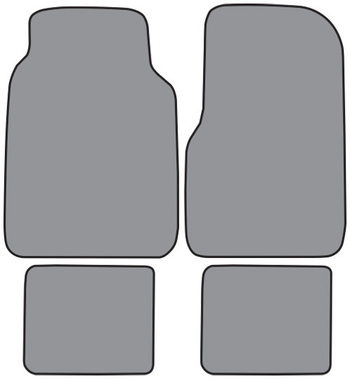 1980-1987 Ford F-350 Crew Cab Floor Mat 4pc Cutpile (FM82F, FM18R)