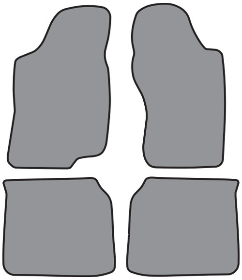 1995-2002 Volkswagen Cabrio Convertible Floor Mat 4pc Cutpile (A5267, A5267R)