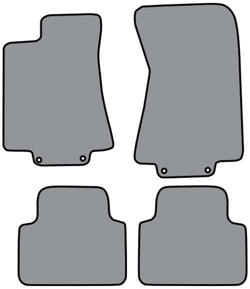 2004-2009 Jaguar XJ8 Floor Mat 4pc Cutpile (P607, P607R)