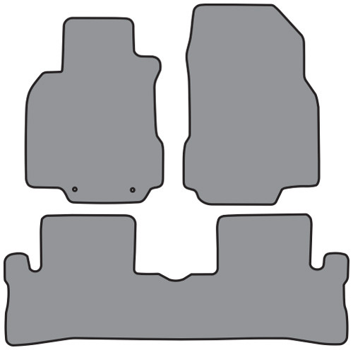 2009-2014 Nissan Cube 2pc Frts & 1pc Rr Floor Mat Cutpile (P612, P612R)