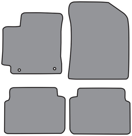 2009-2013 Toyota Corolla Floor Mat 4pc Cutpile (P620, P620R)