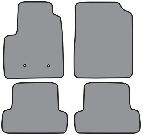 2015-2018 Chevrolet Colorado Ext Cab Floor Mat 4pc Cutpile (P627, P627R)