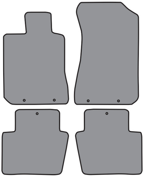 2005-2012 Acura RL Floor Mat 4pc Cutpile (P634, P634R)