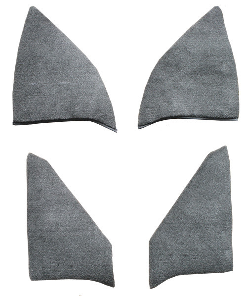 1977-1986 Chevrolet K30 Crew Cab Inserts without Cardboard Kick Panel Carpet