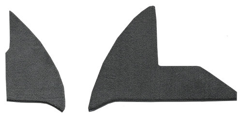 1972-1973 Dodge D200 Pickup Kick Panel Inserts with Cardboard Carpet