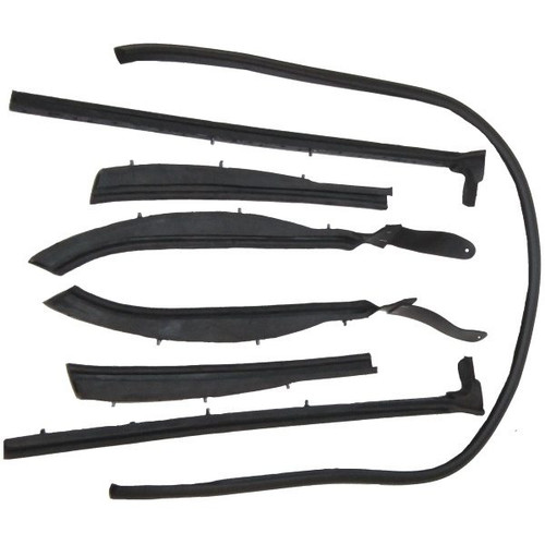 1959-1960 GM B-Body Convertible Roof Rail Weather Strip Set for Top Frame