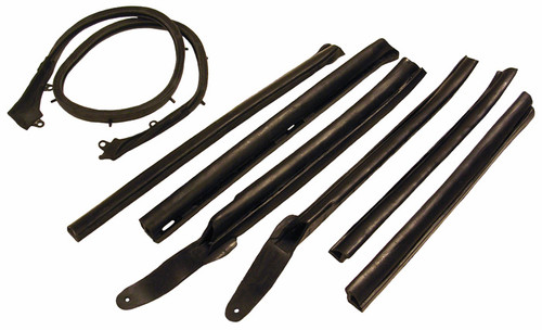 1966-1967 GM A-Body Convertible Roof Rail Weather Strip Set for Top Frame