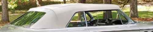 Vinyl Convertible Top, Plastic Window, Pads 1966-1967 Ford Fairlane, Mercury Caliente, Comet, Cyclone