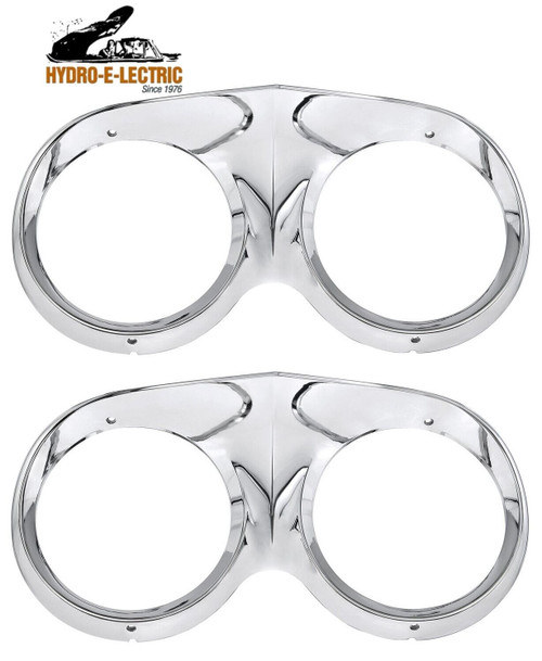 Chrome Headlight Bezels, Pair - 1959-1960 Cadillac