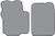 1984-1995 Dodge Caravan Floor Mat Frt Row 2pc Cutpile (DO588F)
