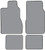 1987-1988 Nissan 200SX Floor Mat 4pc Cutpile (DA574F, FM18R)