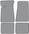 1982-1983 Buick Regal Estate Wagon Floor Mat 4pc Cutpile (FM46F, FM18R)