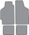 1984-1987 Honda Civic Floor Mat 4pc Cutpile (H542F, FM18R)