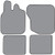1986-1989 Toyota Van Wagon Floor Mat 4pc Cutpile (TO439F, FM18R)