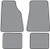 1990-2011 Lincoln Town Car Floor Mat 4pc Cutpile (FM68F, FM18R)