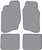 1995-2005 Chevrolet Cavalier 2DR/4DR Floor Mat 4pc Cutpile (FM144F, FM18R)