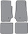 2007-2010 Jeep Wrangler 2DR Floor Mat 4pc Cutpile (FM348F, FM18R)