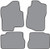 2007-2014 GMC Yukon XL 1500 Floor Mat 4pc Cutpile (FM330, FM330AR)