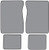 1975-1978 GMC C25 Suburban Floor Mat 4pc Cutpile (FM10F, FM18R)
