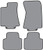 2004-2009 Jaguar XJ8 Floor Mat 4pc Cutpile (P607, P607R)
