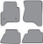 2015-2018 GMC Sierra 2500 HD Crew Cab Floor Mat 4pc Cutpile (FM368, FM368R)