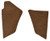 1992-1998 Chevrolet K2500 Suburban Kick Panel Inserts without Cardboard Carpet