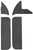 1977-1980 Dodge D200 Door & Kick Panel Inserts with Cardboard Carpet