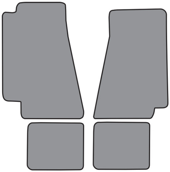 1983-1989 Chrysler Fifth Avenue Floor Mat 4pc Cutpile (CR165F, FM18R)