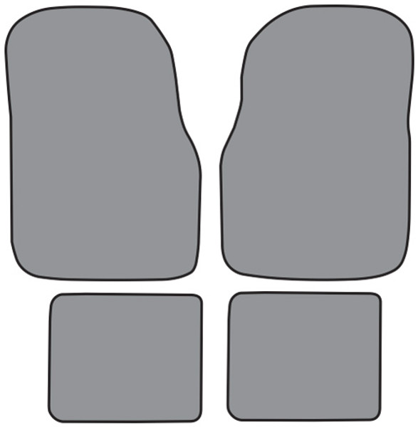 1976-1980 Dodge Aspen Floor Mat 4pc Cutpile (CR190F, FM18R)