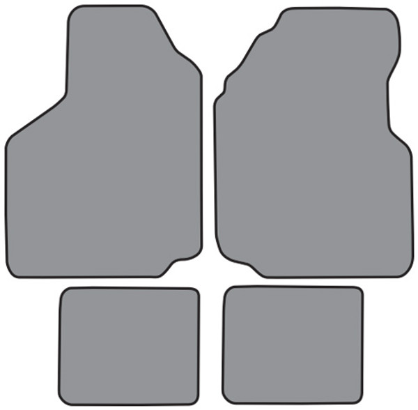 1981-1989 Plymouth Reliant Floor Mat 4pc Cutpile (CR192F, FM18R)