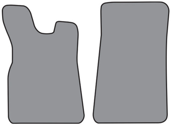 1984-1985 Nissan 720 Reg Cab Floor Mat 2pc Cutpile (DA664F)