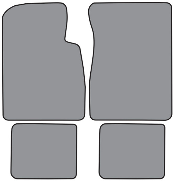 1963-1965 Mercury Comet 2DR/4DR Hardtop/Sedan Floor Mat 4pc Loop (FM36F, FM18R)